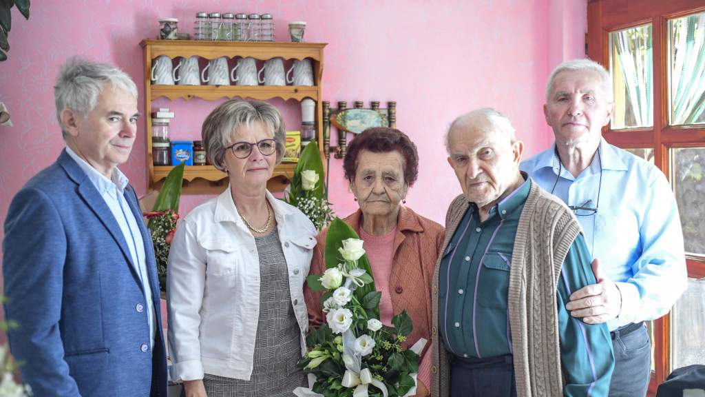 A 90 éves Marika nénit köszöntötték