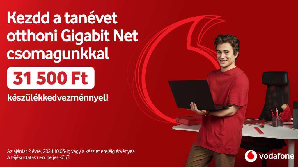 Készülékkedvezménnyel támogatja az iskolakezdést a Vodafone