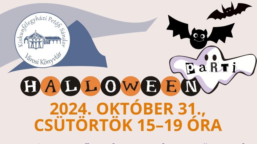 Halloween bulit tartanak a könyvtárban