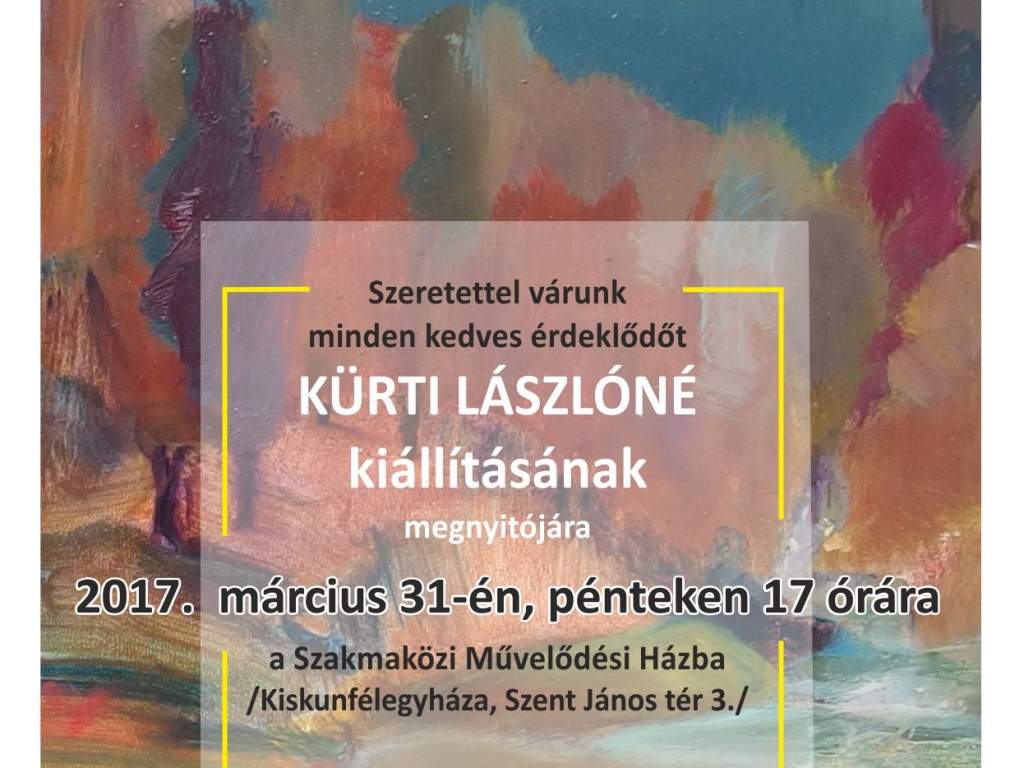 Kürti Lászlóné kiállítása